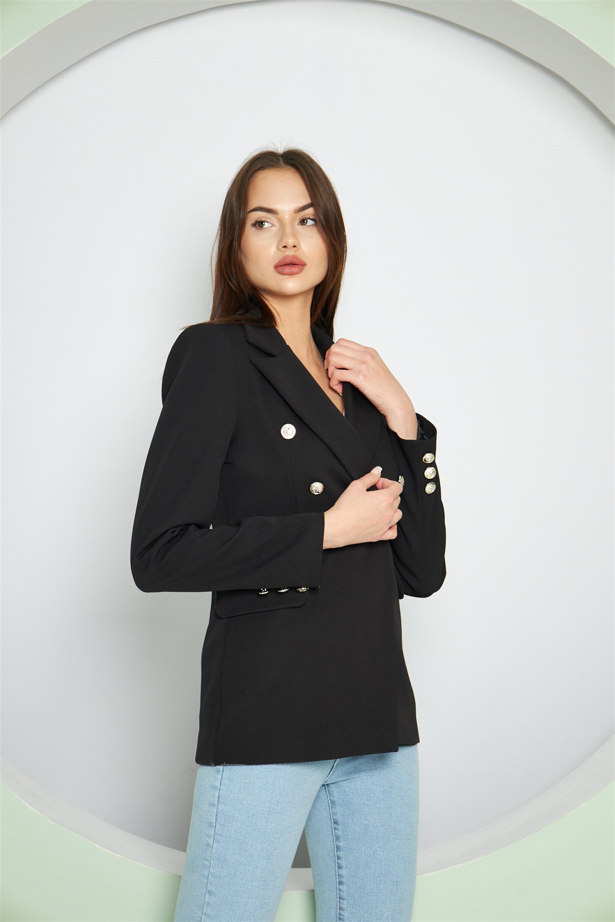 Balmain Ceket Siyah