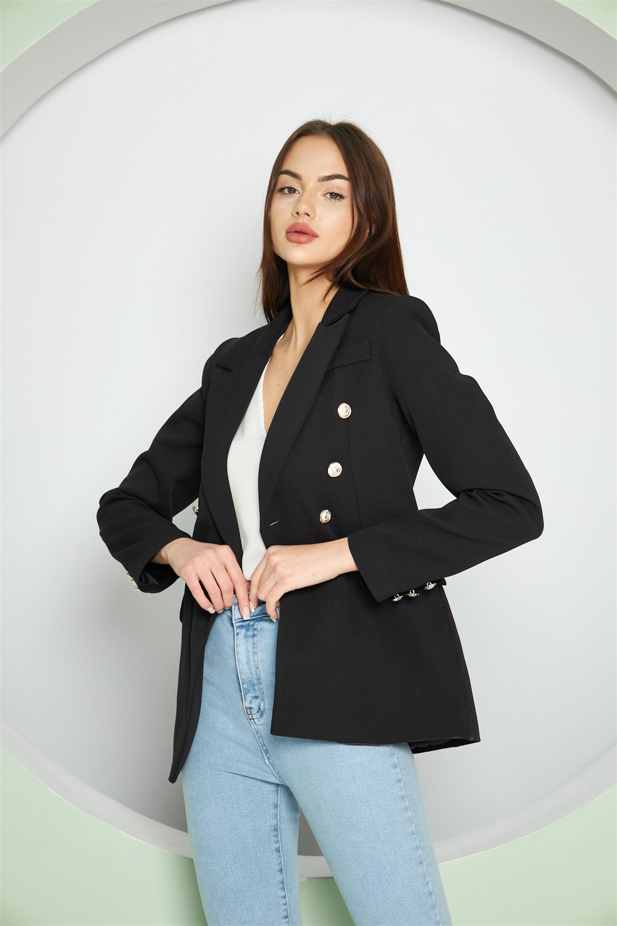 Balmain Ceket Siyah