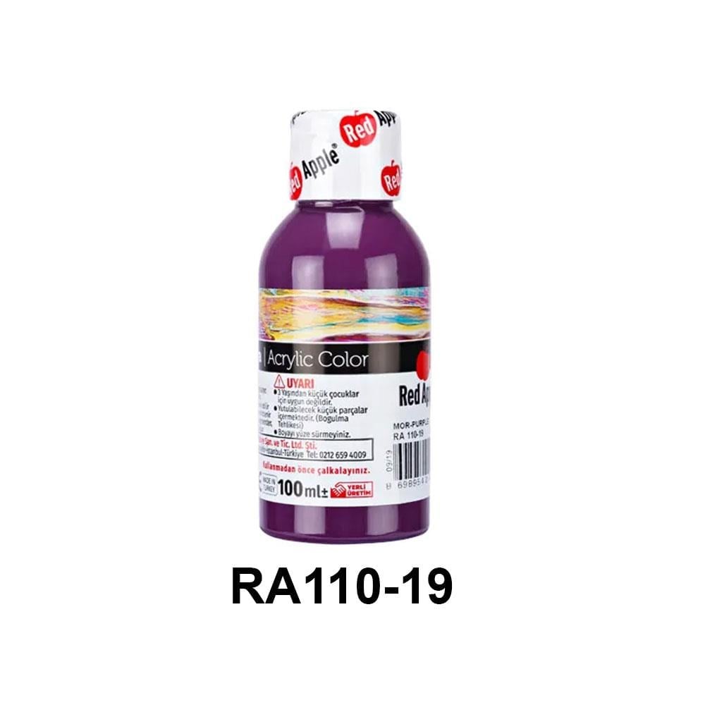 Red Apple Akrilik Boya 100ml Şişe