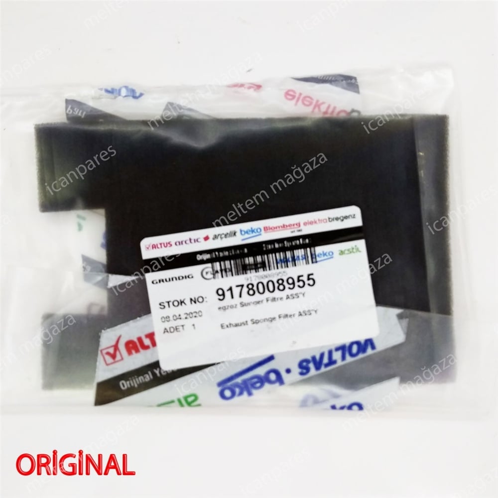 Beko BKS 5540 Süpürge Orijinal Egsoz Sünger Filtre