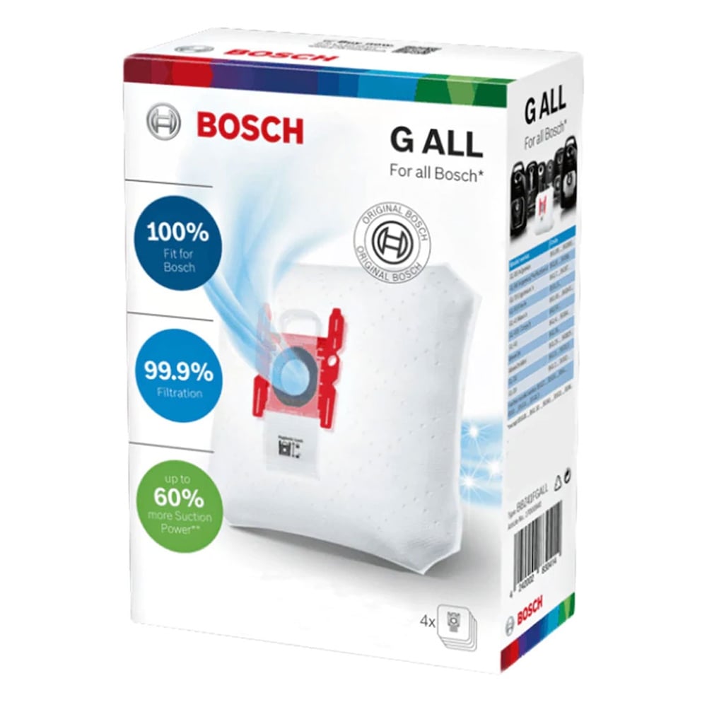 Bosch Uyumlu Powergame Süpürge Toz Torbası 4 Adet Kutulu
