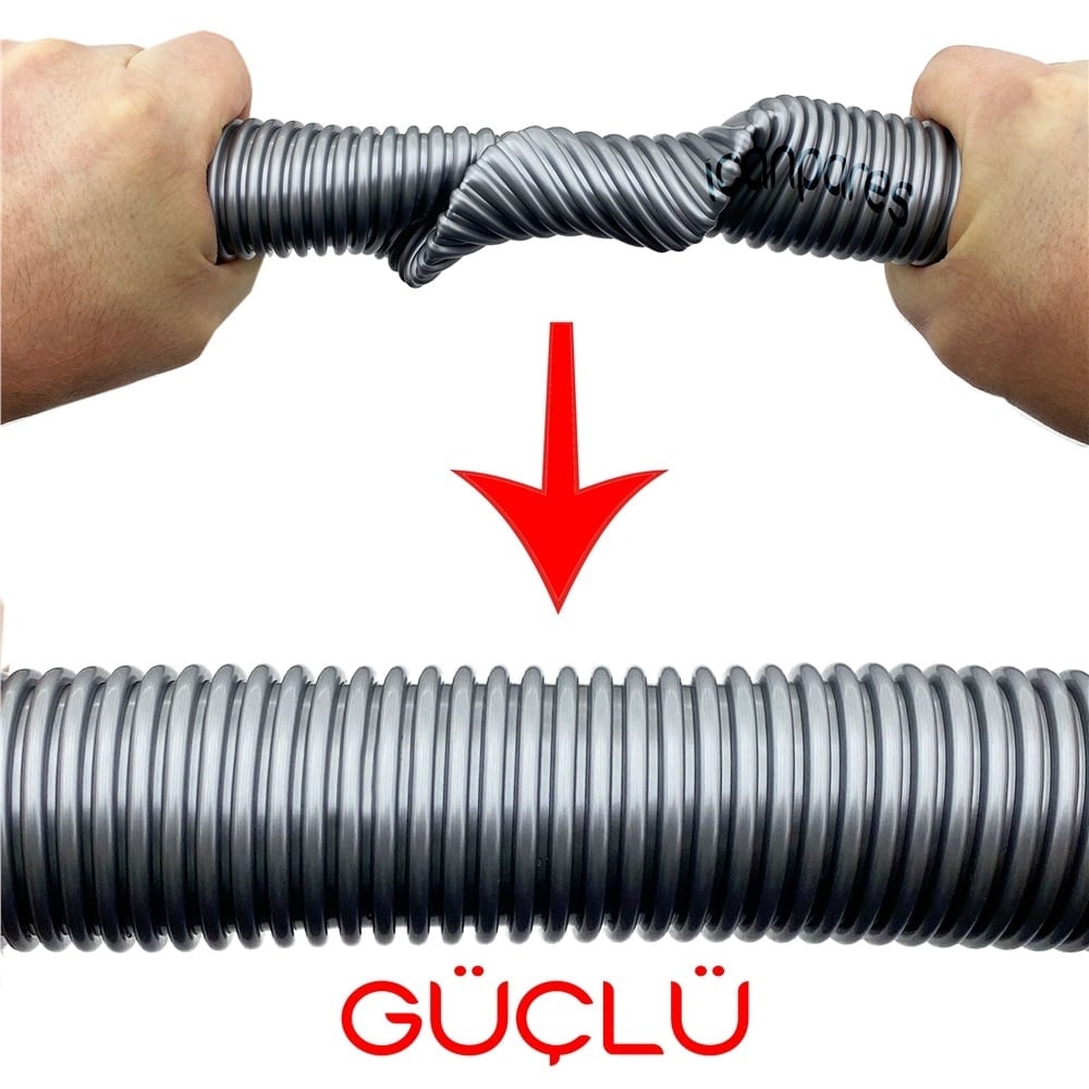 Duru Uyumlu Safir DR-11 Elektrikli Süpürge Katlanmaz Dayanıklı Güçlü Hortumu Seti KİLİTSİZ