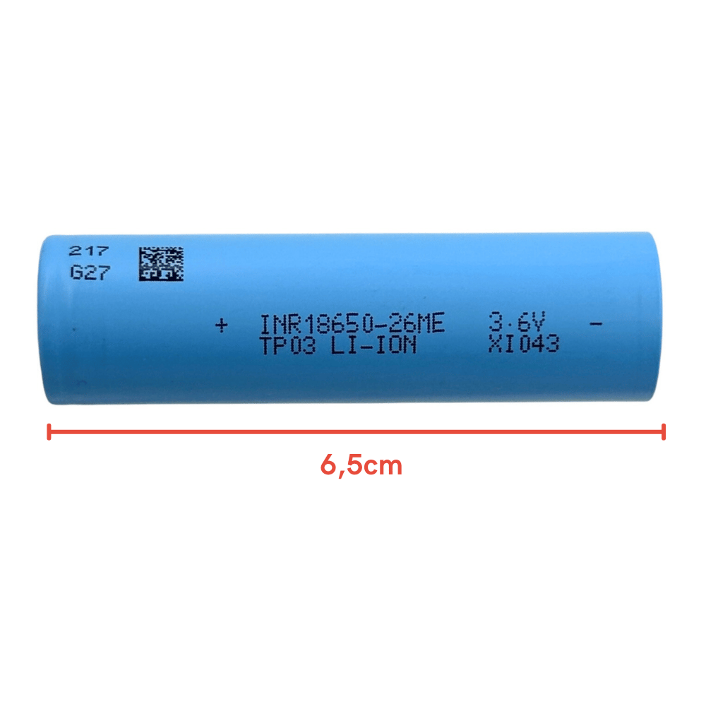 Tenpower 18650 3.6V 2600mAh Li-ion Şarjlı Pil – Robot Süpürgeler İçin Uyumlu Batarya