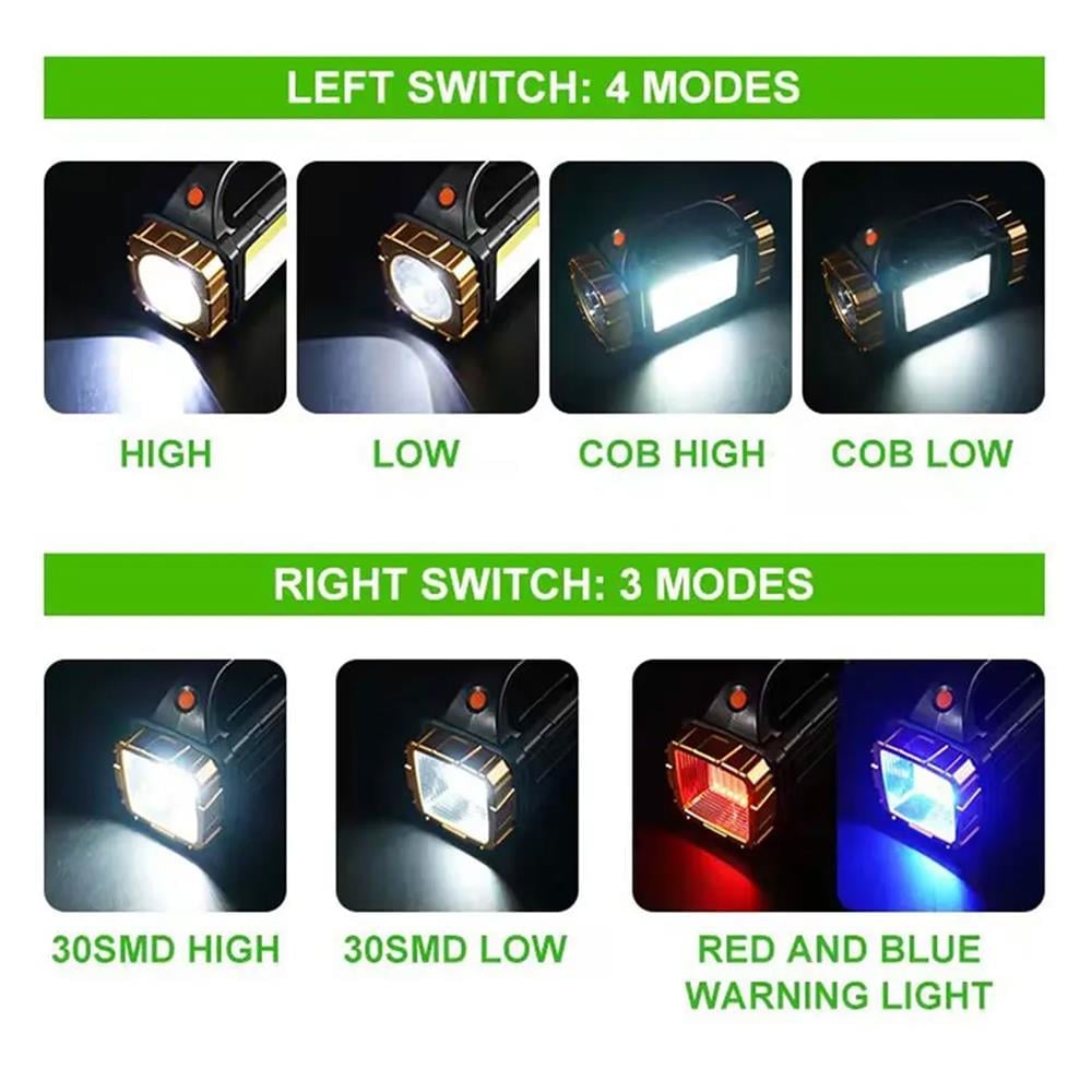 El Feneri Projektör Solar Şarjlı 25W Led+Smd+Cob GL-2289