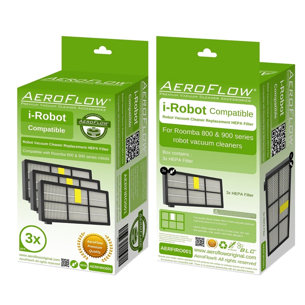 iRobot Roomba 890 Uyumlu Süpürge Hepa Filtre 3'lü Paket