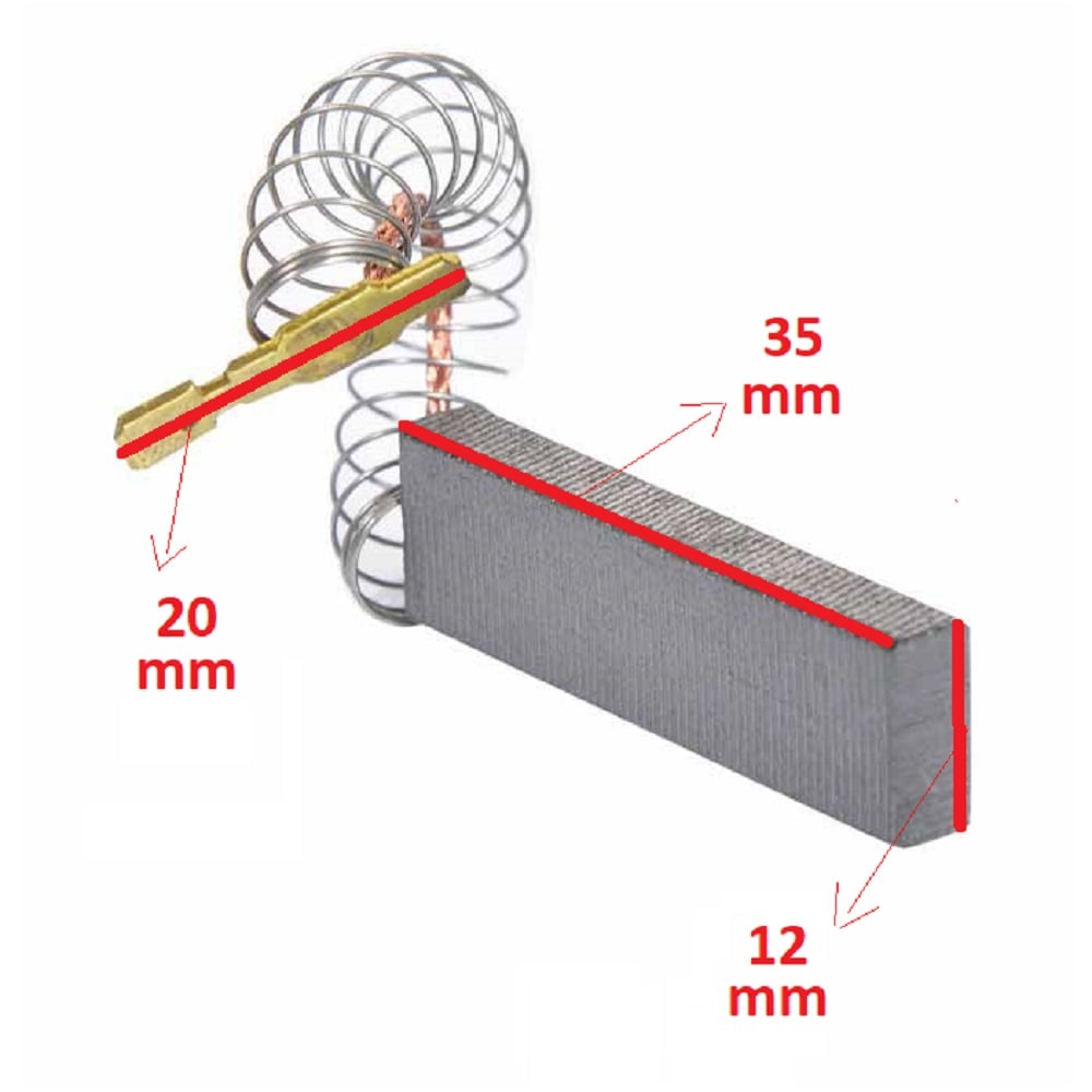 Arçelik 8103HT Çamaşır Makinesi Yaylı Motor Kömürü ( 5x12.5x32 ) 2 li