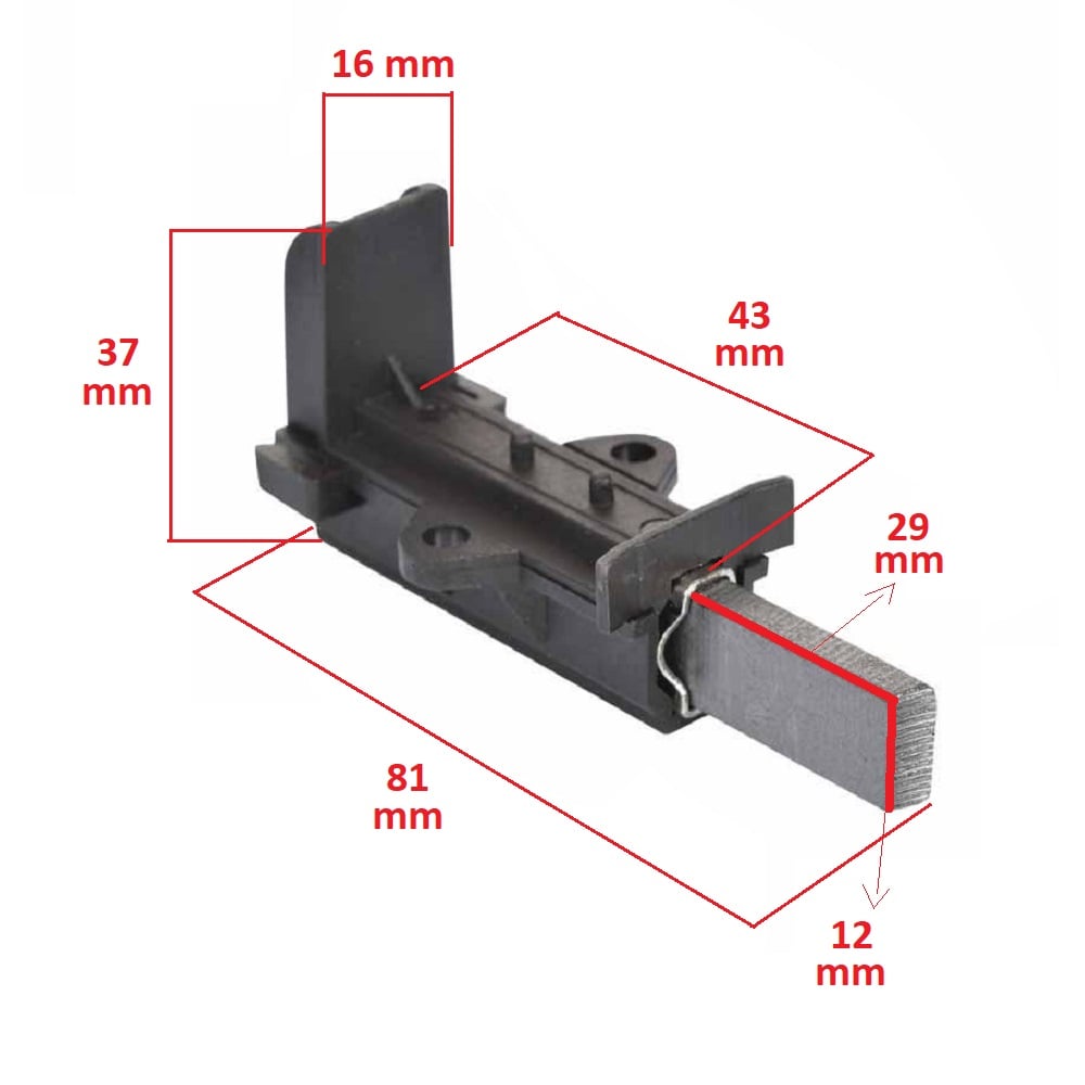 Beko BKYD5061B Çamaşır Makinesi Motor Kömürü Kılıflı ( 5x12.5x32 ) 2 li
