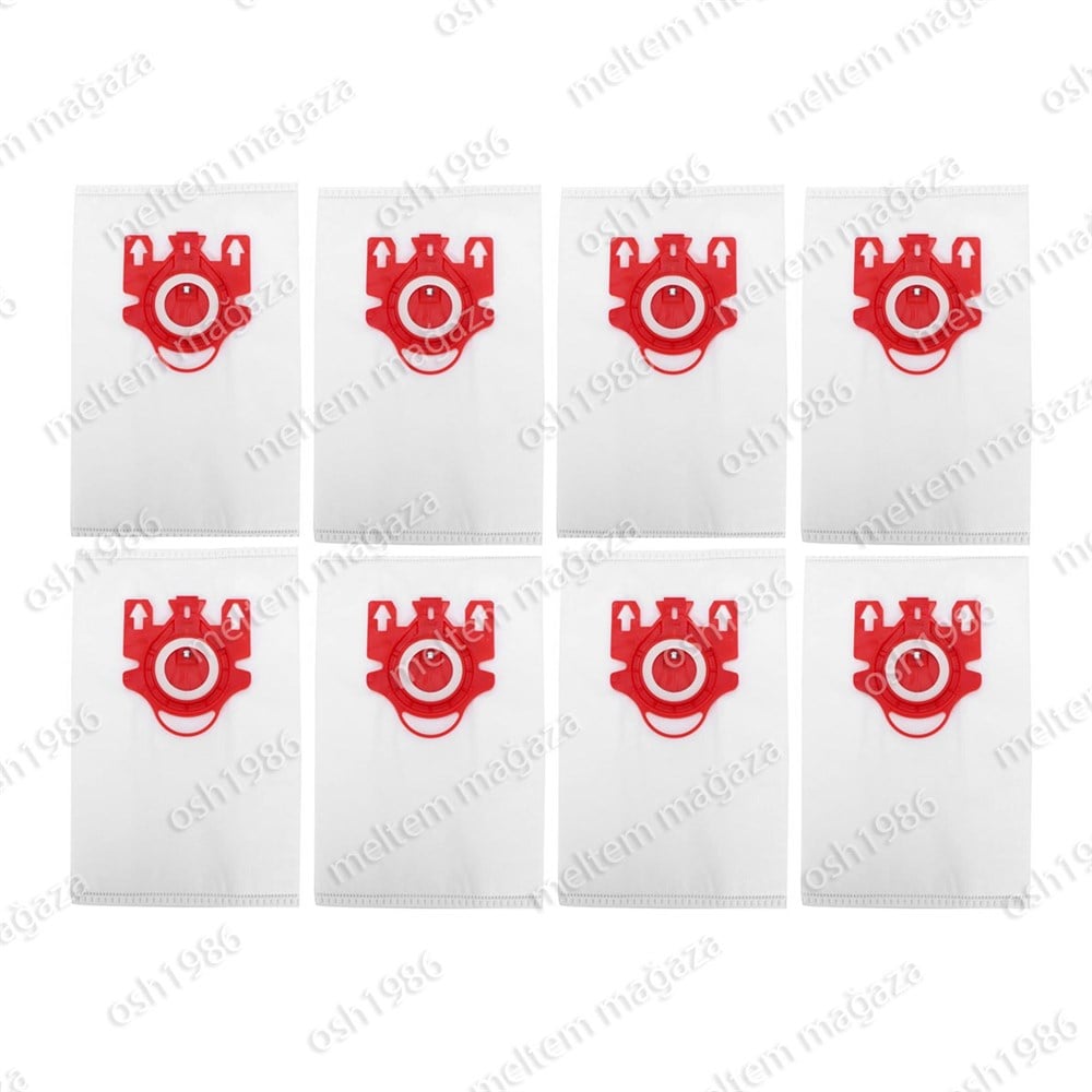 Miele Uyumlu S241i - S256i Elektrikli Süpürge FJM 8 Adet Toz Torbası