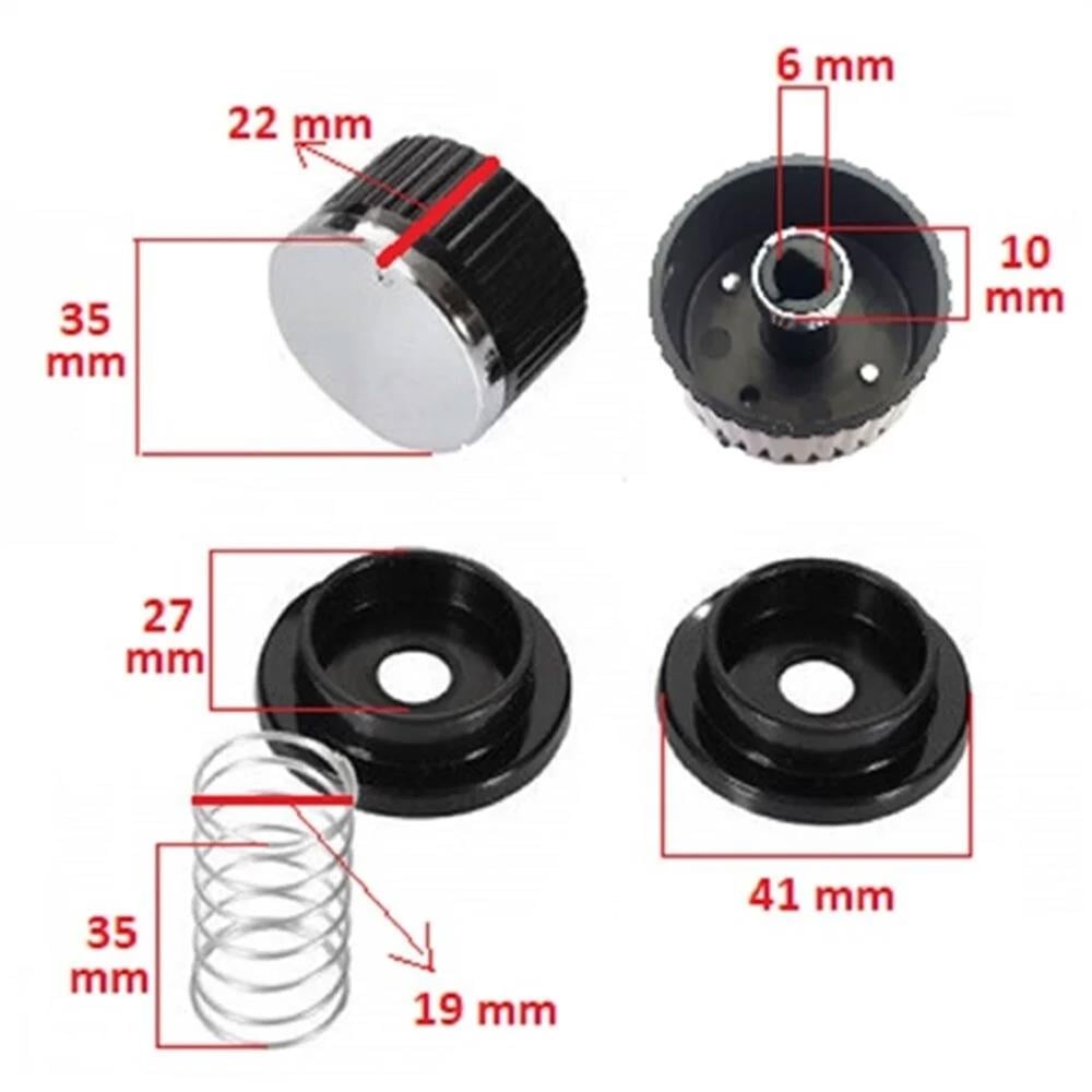 Universal Düğme 4lü Takımı Ankastre Set Üstü Ocak Düğmesi -SÜ0031