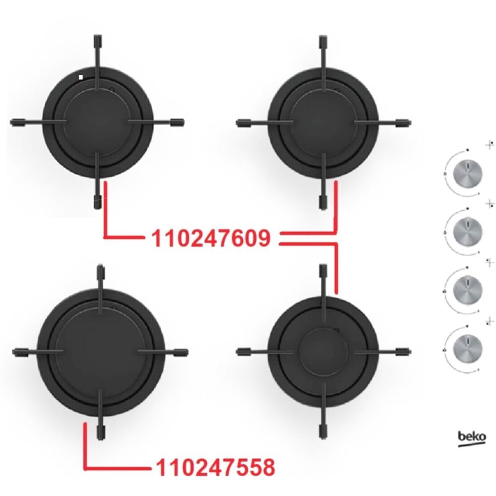 Beko 7763570108 YOCW 74210 XDS Ankastre Ocak Demiri