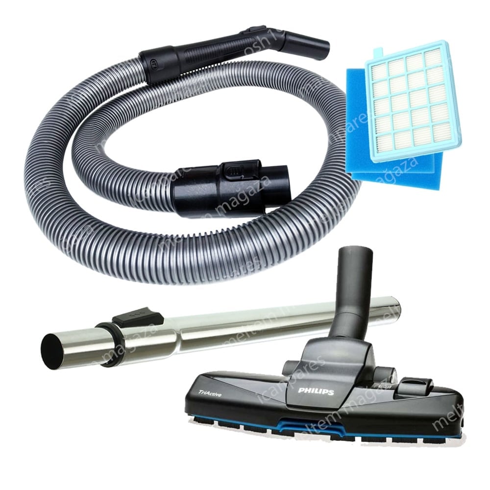 Philips Uyumlu FC 8631 Hortumu TriActive Başlık Boru Filtre Set