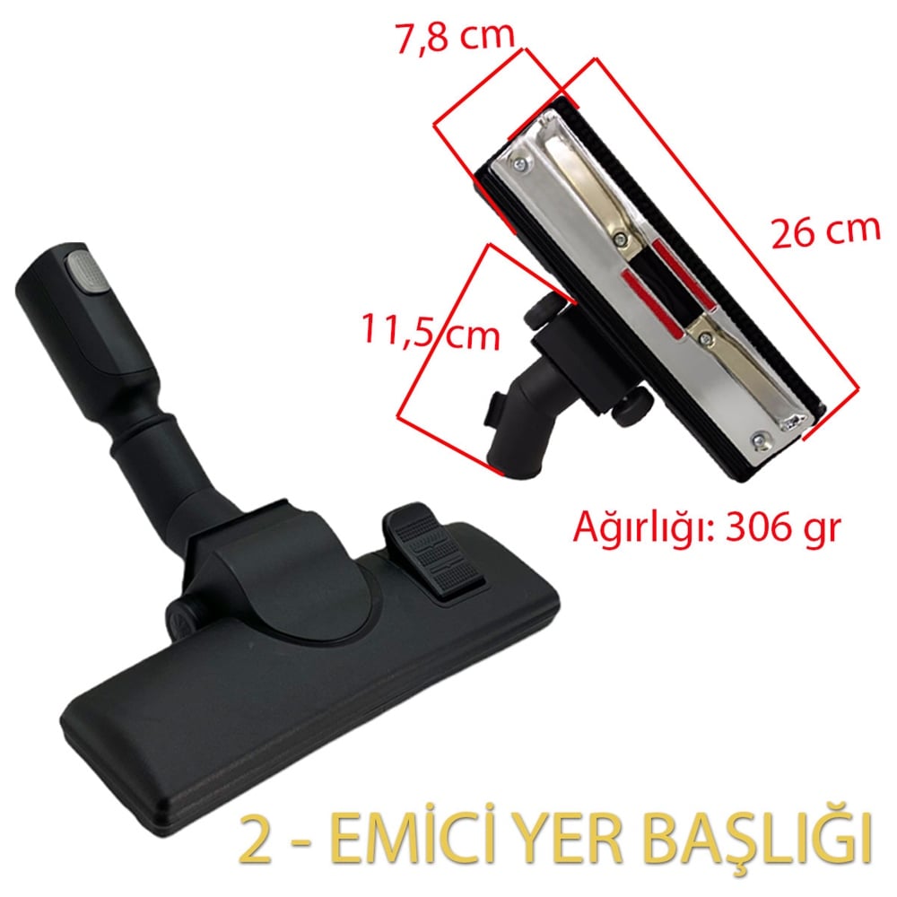 Electrolux UltraFlex ZUFGREEN Süpürge Emici Yer Başlığı