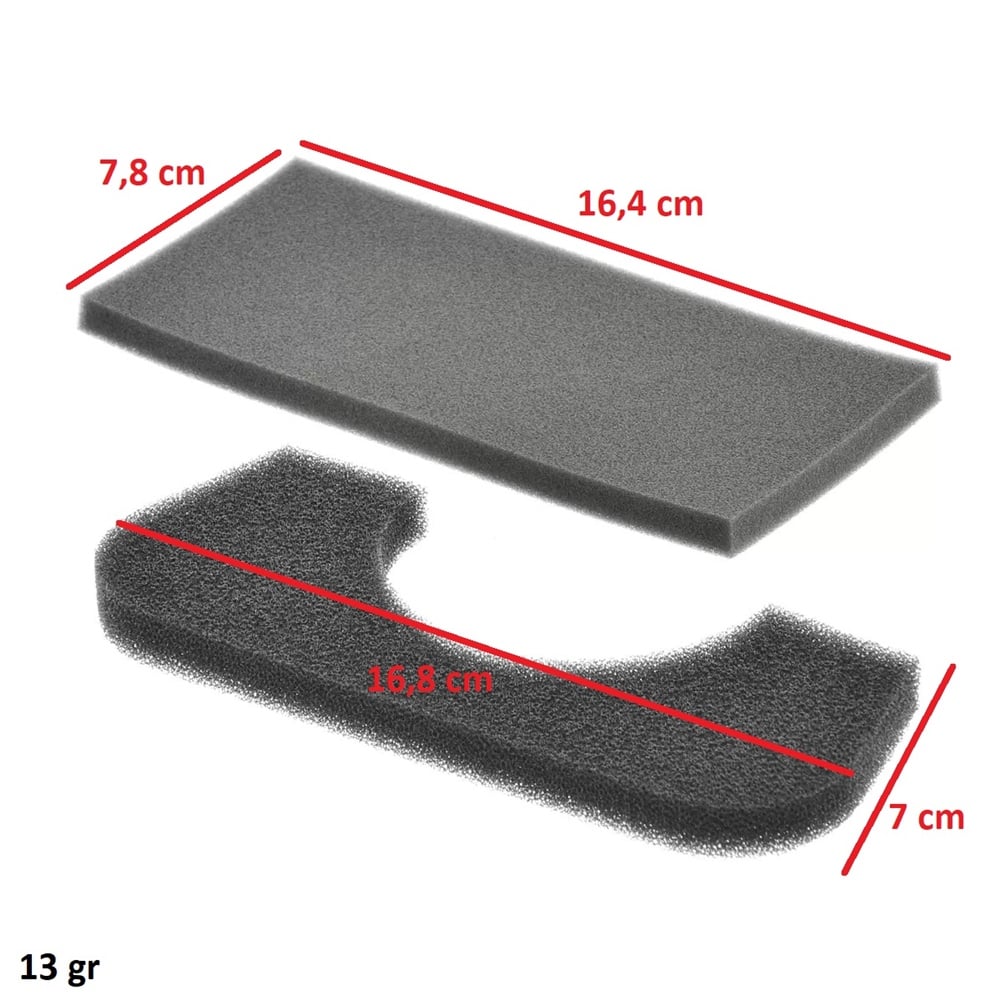 Bosch Uyumlu BSD2880/09 Elektrikli Süpürge Sünger Filtre Seti