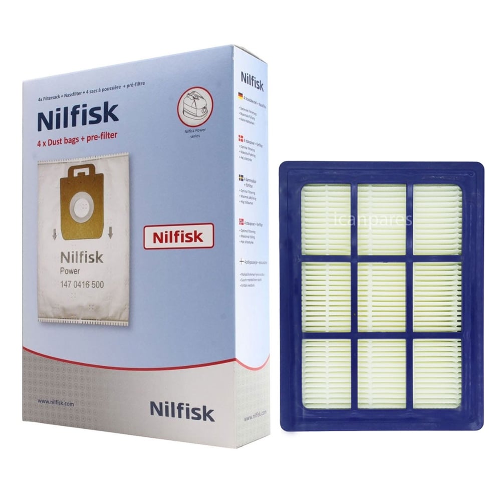 Nilfisk Power Energy Elektrikli Süpürge Hepa Filtre ve Toz Torbası