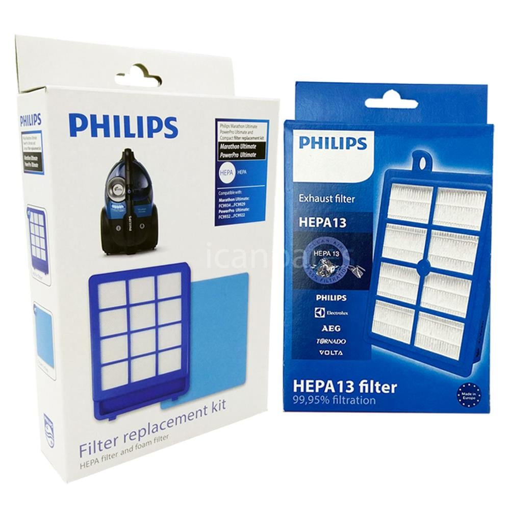 Philips Uyumlu XB 9145 Marathon Ultimate Kutulu Ön ve Hepa Filtre Seti