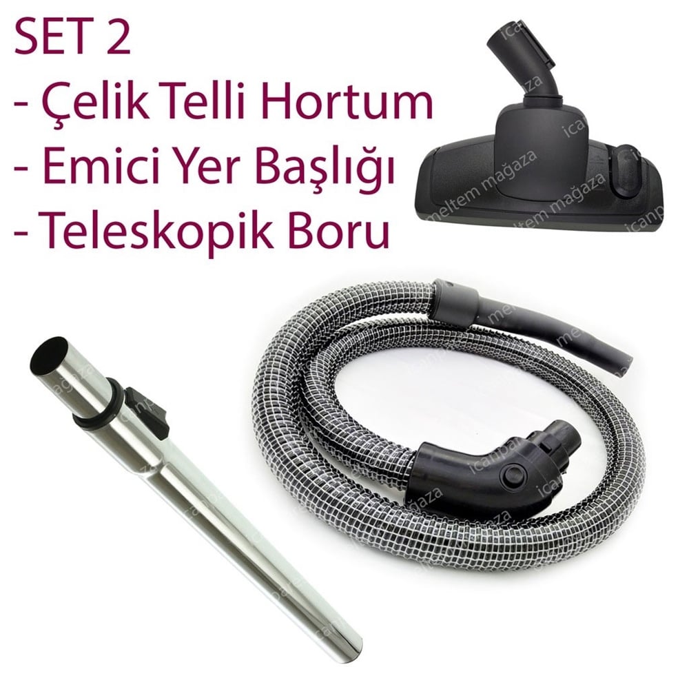 Arçelik S 6965 Süpürge Hortumu Emici Başlığı Fırçası Borusu