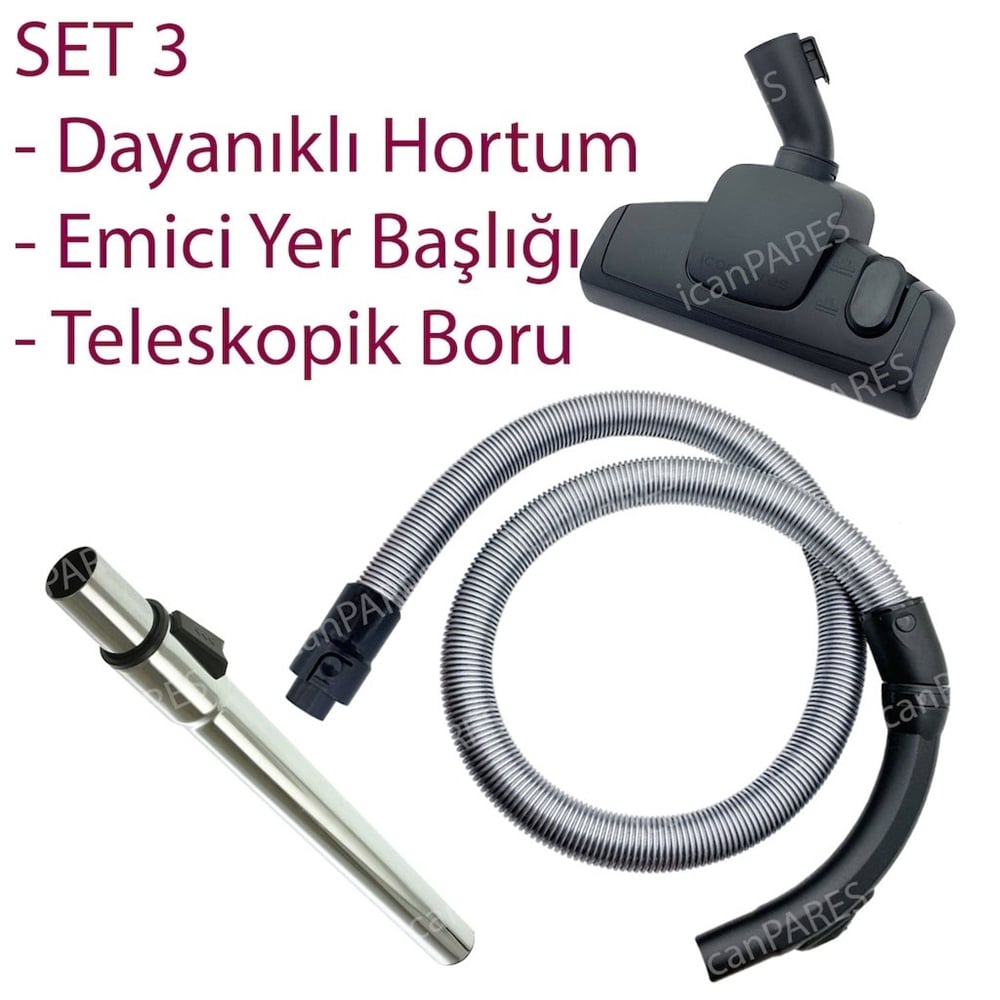 Arçelik S 7510 Elektrikli Süpürge Hortumu Başlıkğı Fırçası Borusu