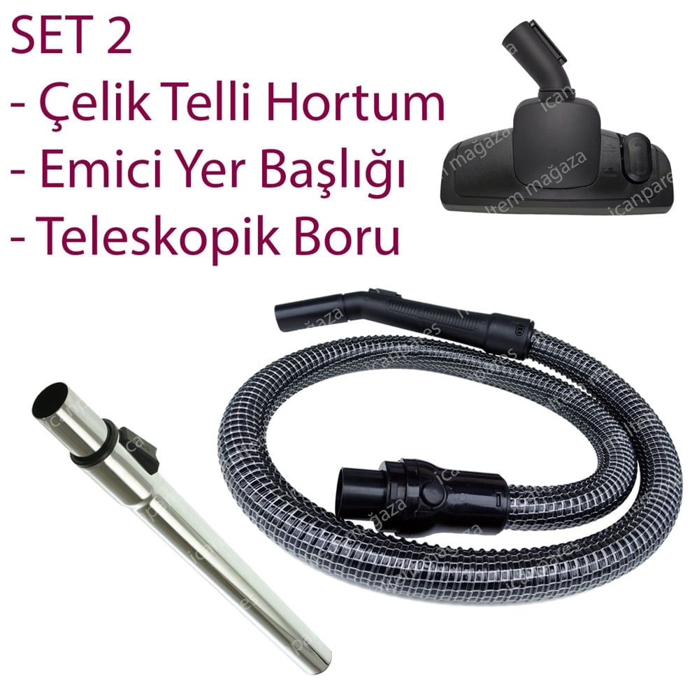 Fakir Emotion 2400 Süpürge Hortumu Başlığı Fırçası Borusu