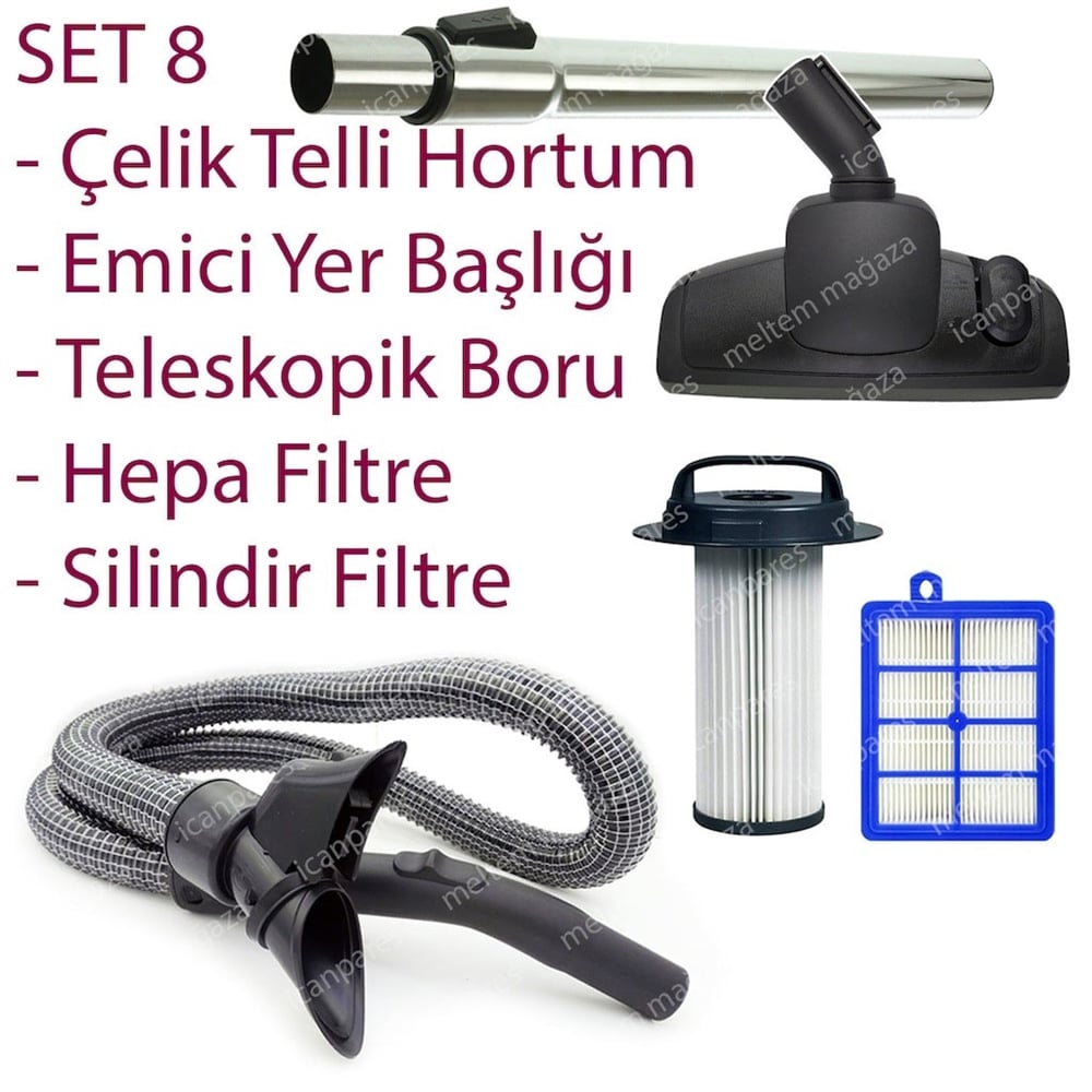 Philips FC 9218 Marathon Süpürge Hortumu Başlığı Filtresi Borusu