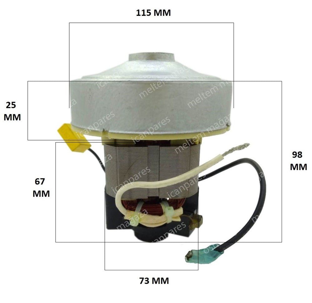 Arçelik Elipso Süpürge Motoru 600W
