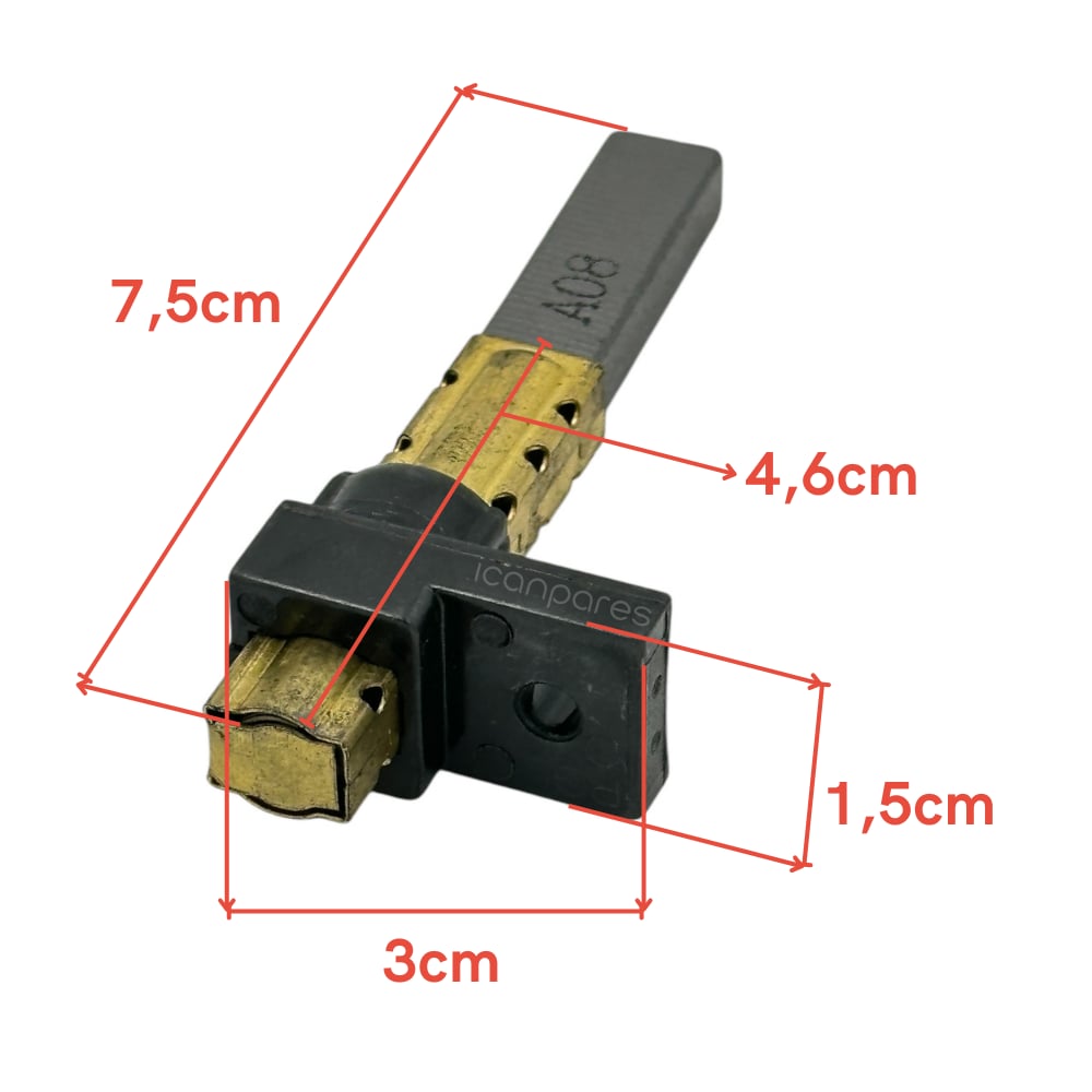 Fantom Uyumlu CC H2O Süpürge Motor Kömürü (Ölçüleri Kontrol Ediniz)