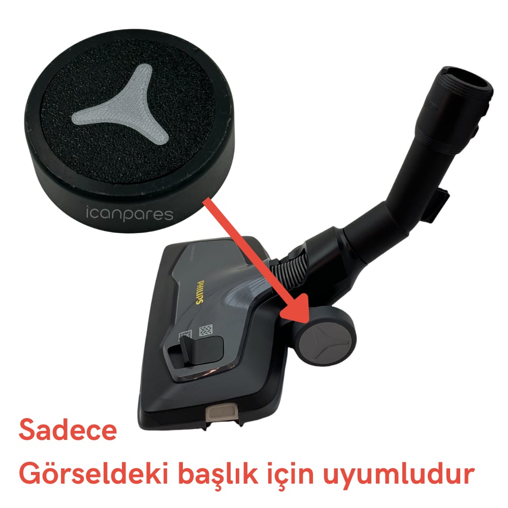Philips Uyumlu XB 9145 Marathon Ultimate Süpürge TriActive Ultra Emici Başlık Tekerlek Tamir Seti