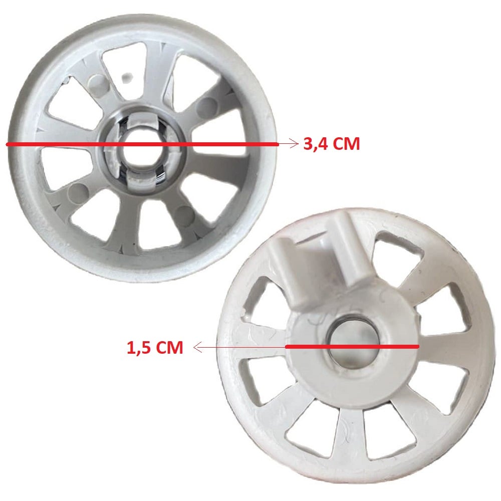 Bosch SMI7076 Bulaşık Makinesi Sepet Tekerleği 4 ALT 4 ÜST Teker Takımı