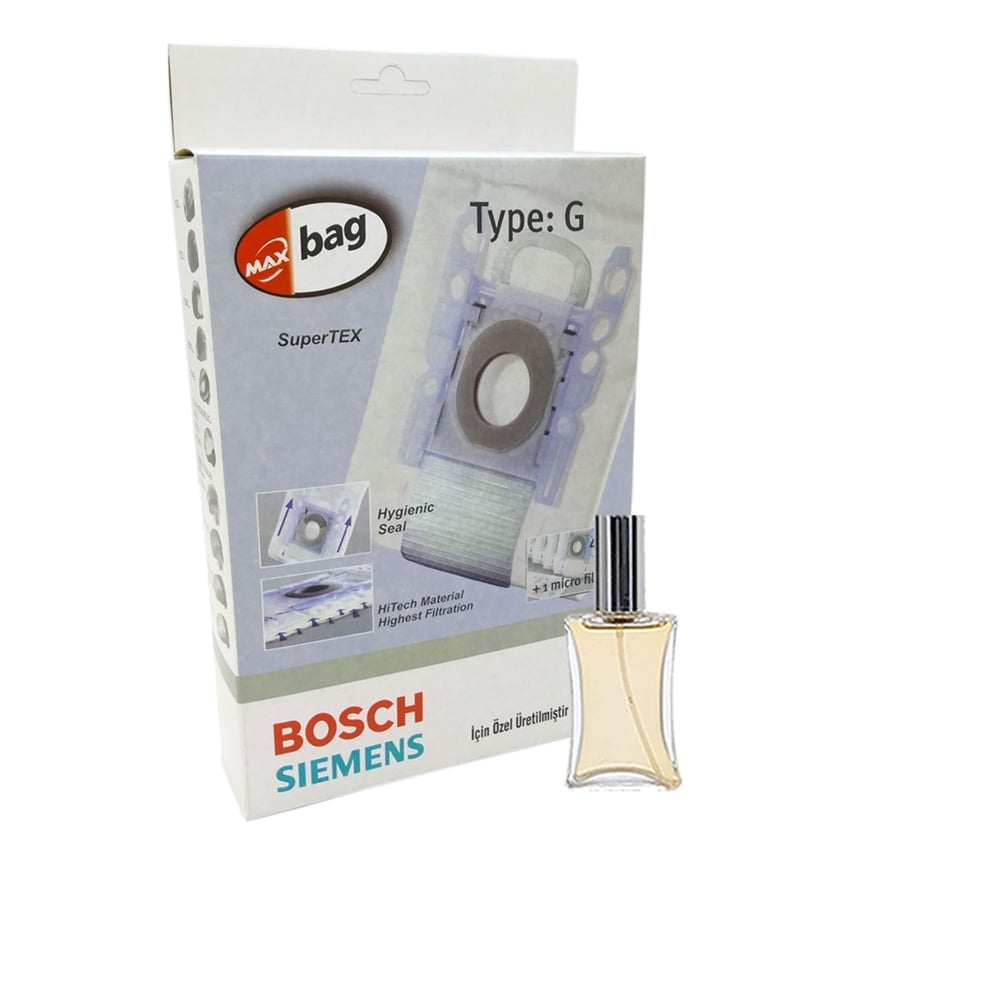Siemens Uyumlu Super XS/XXS dino VS 50A00 - VS 59A99 Elektrikli Süpürge Type G Toz Torbası