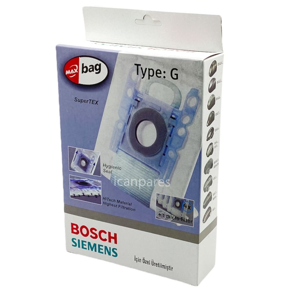 BOSCH SİEMENS TYPE G TİPİ TOZ TORBASI G ALL (SEÇENEKLİDİR)