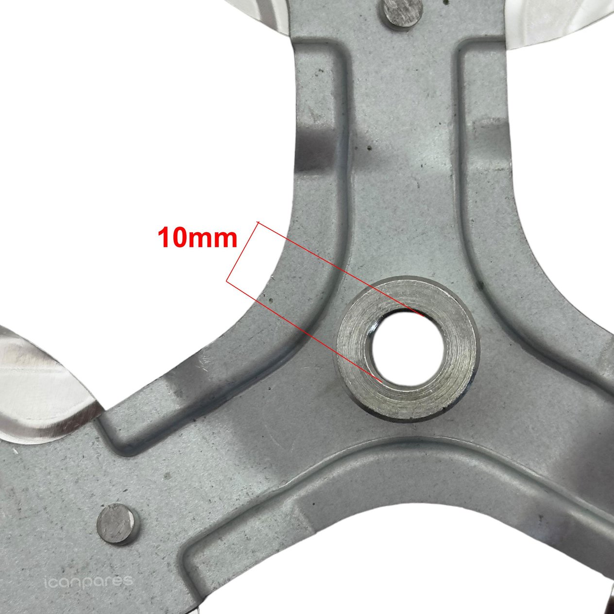 Bir Çok Marka İle Uyumlu Mil Çapı 10mm Metal Vantilatör Pervanesi