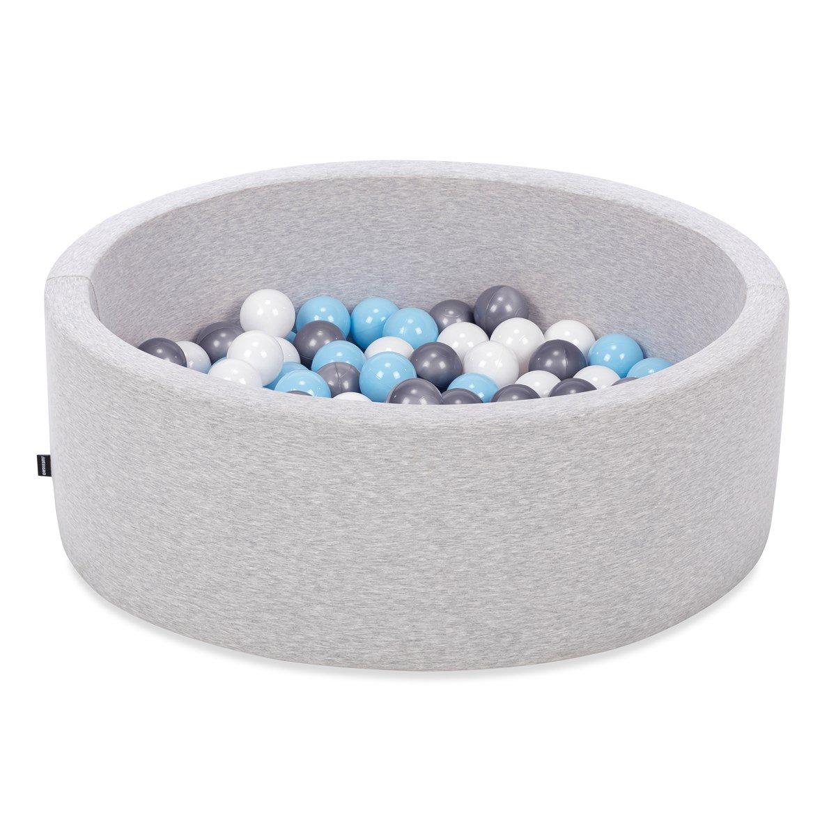 Wellgro Bubble Pops Açık Gri Sünger Top Havuzu / Mavi, Beyaz, Gri Toplu