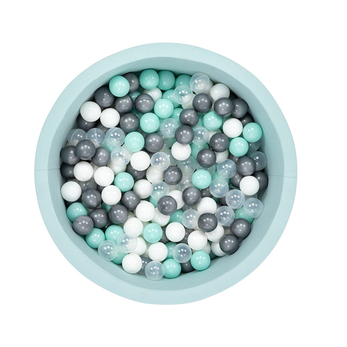Wellgro Bubble Pops Jumbo Mint Top Havuzu   - Gri/Beyaz/Seffaf/Pembe Top 