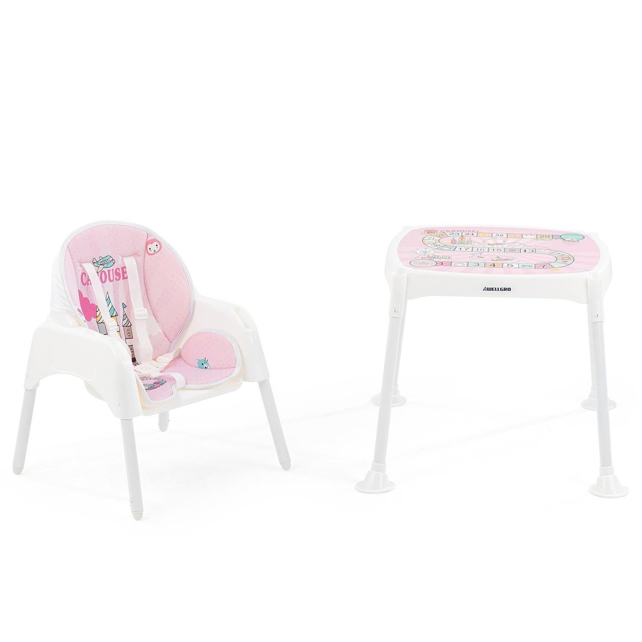 Wellgro Carousel Çalışma Masalı Mama Sandalyesi