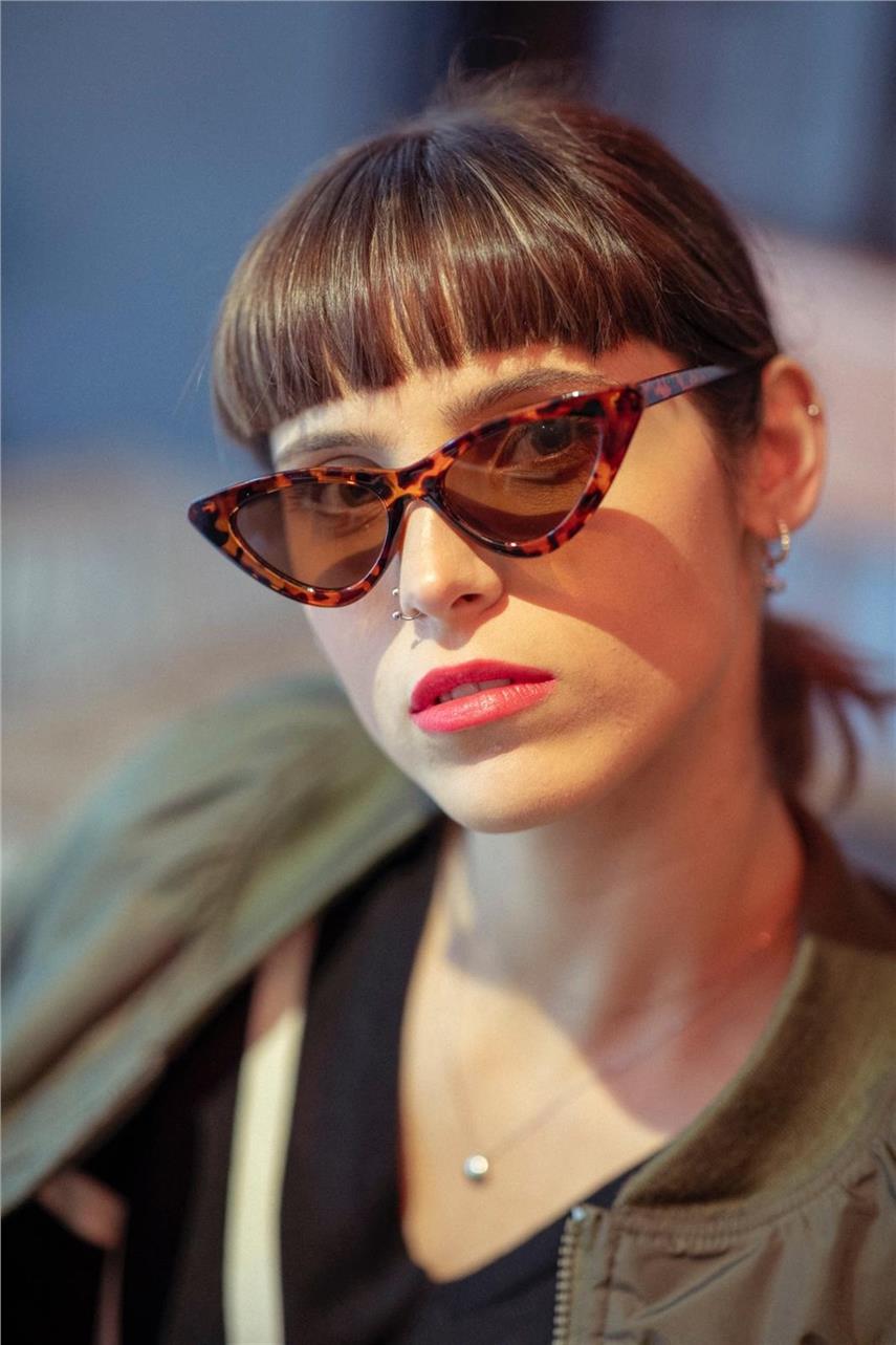 Cat Eye Classic Leopard Güneş Gözlüğü