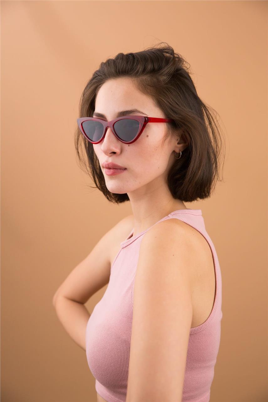Cat Eye Classic Red Güneş Gözlüğü