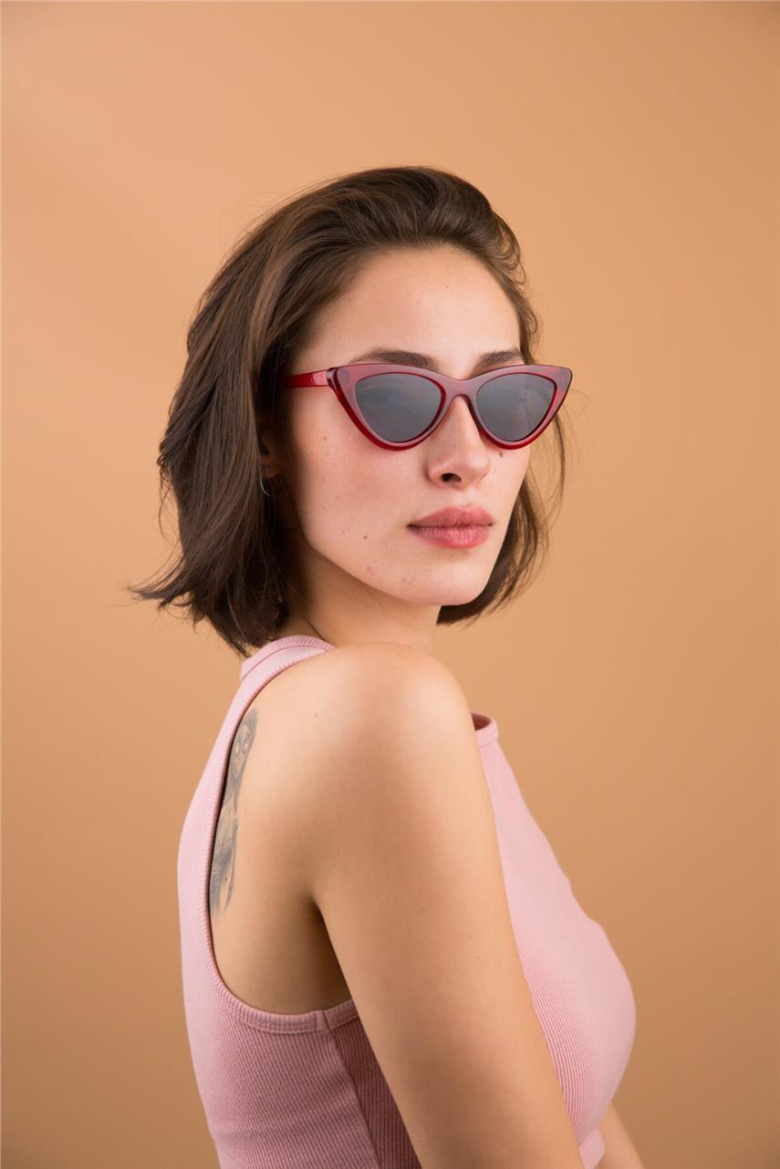 Cat Eye Classic Red Güneş Gözlüğü