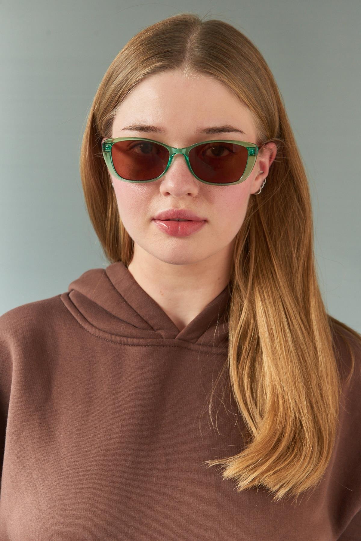 Charmian Green Leopard Brown Güneş Gözlüğü