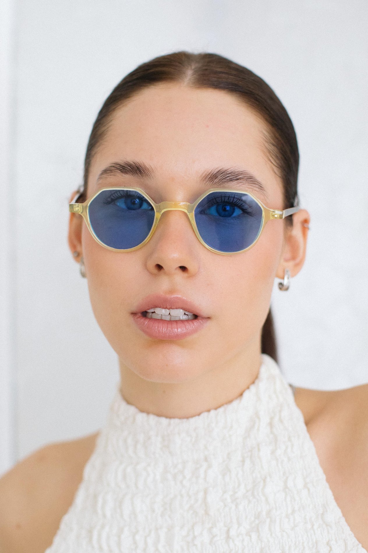 Paula Yellow Leopard Blue Güneş Gözlüğü