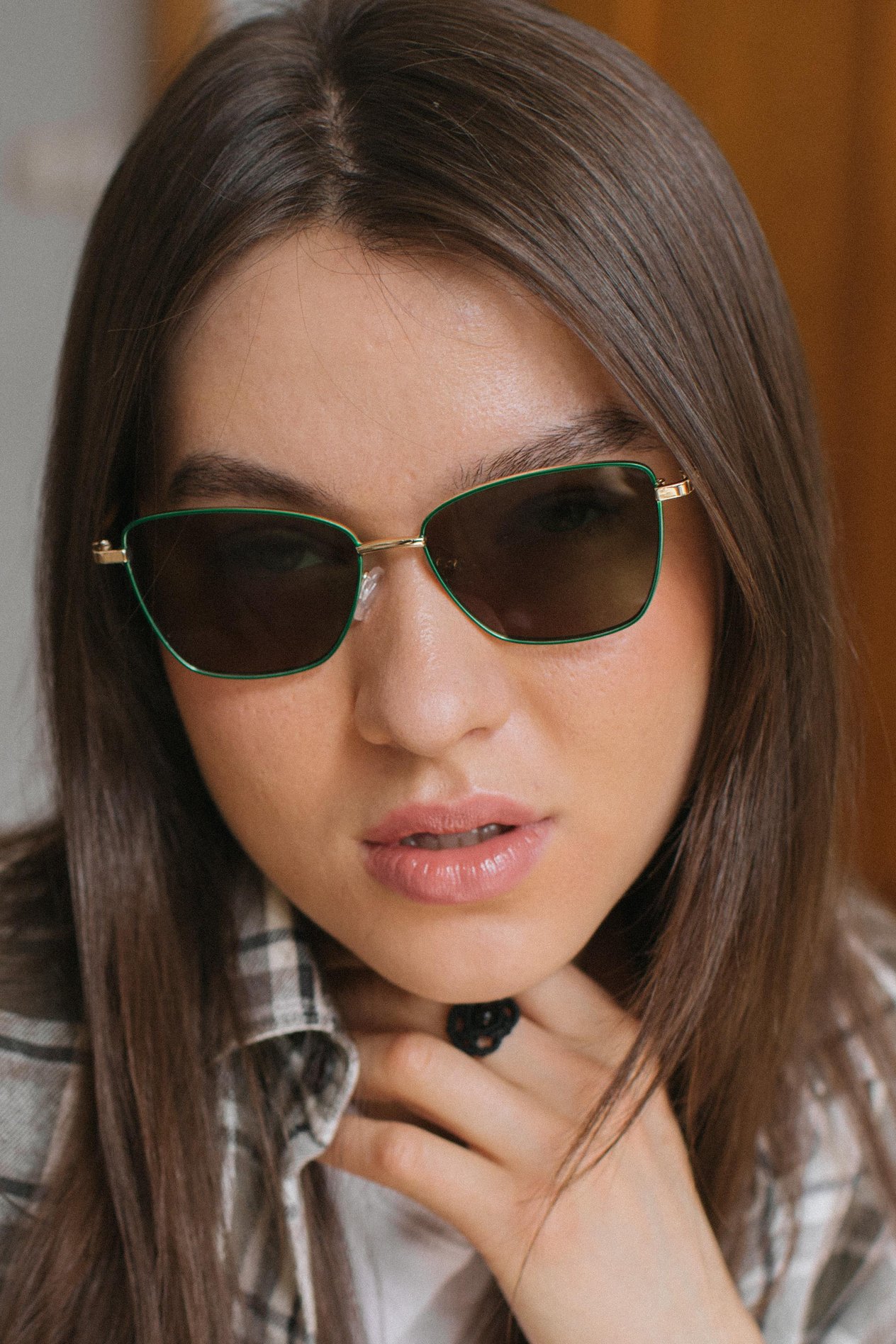 Sumru Gold Green Güneş Gözlüğü