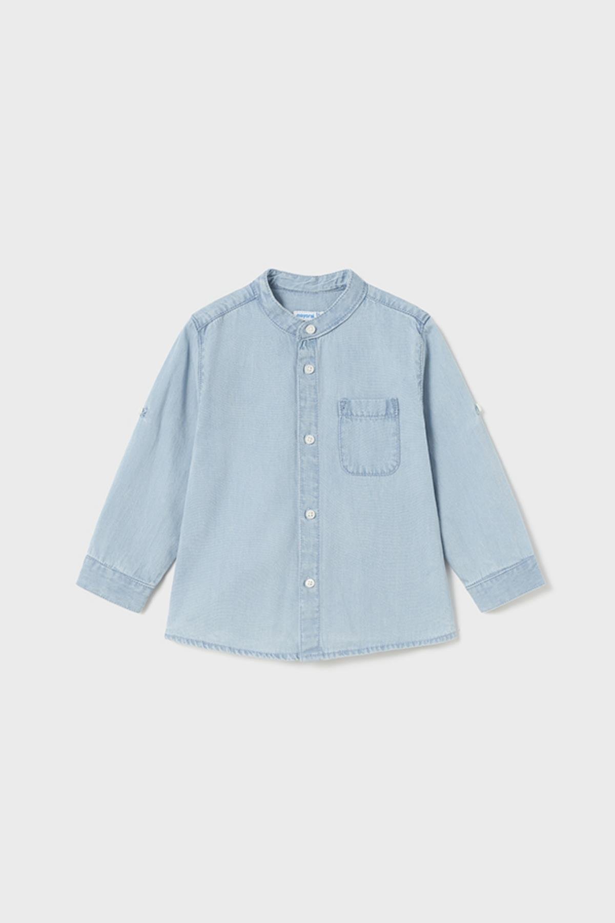 12-36 Ay Erkek Bebek Uzun Kol Denim Gömlek