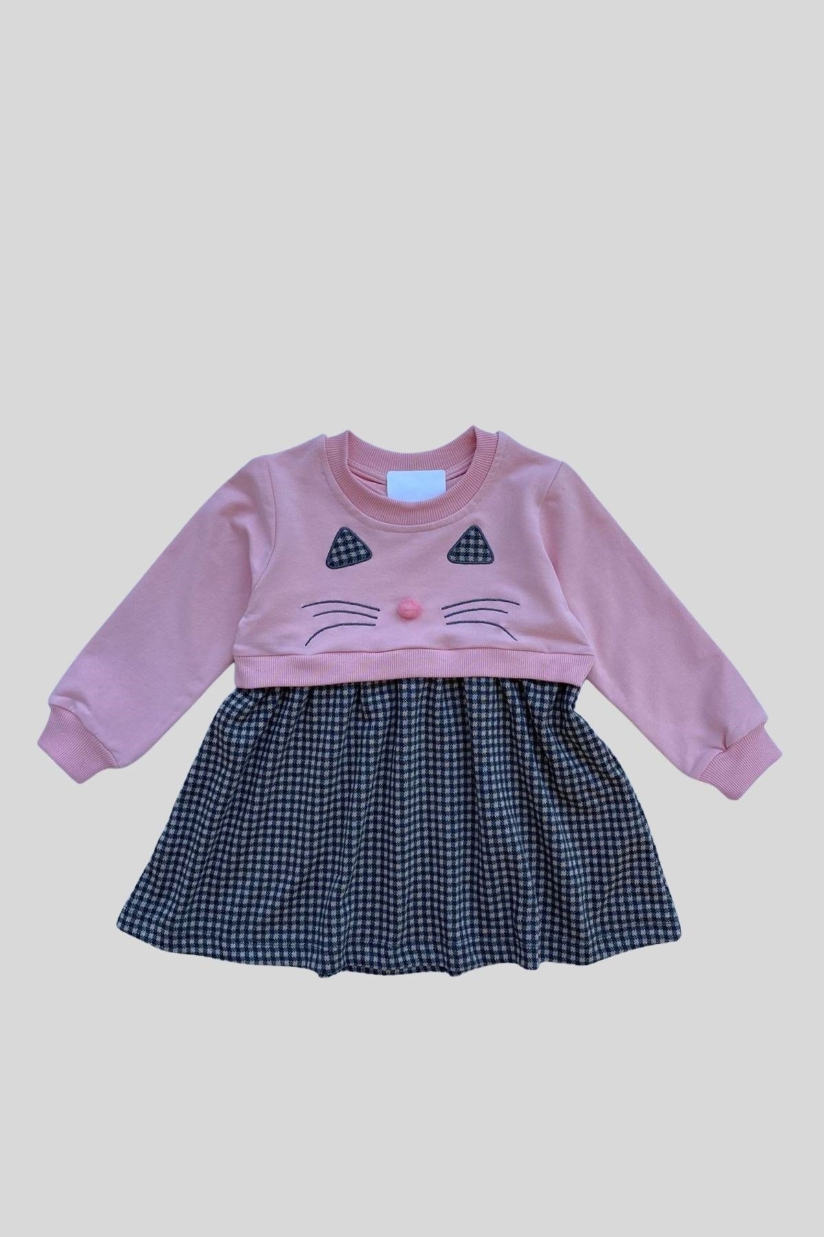 2-6 Yaş Kız Çocuk Elbise Pembe