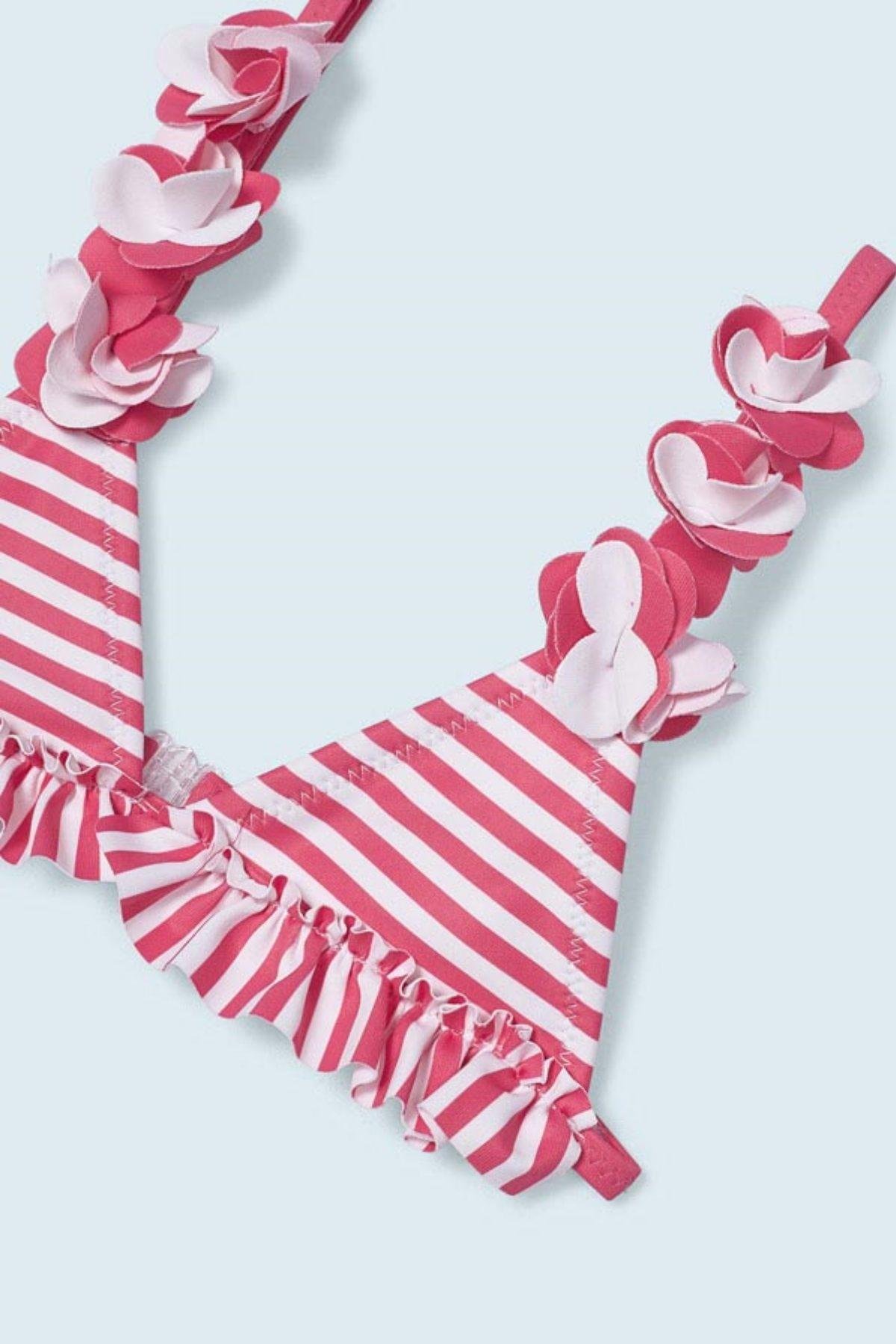 2-9 Yaş Kız Çocuk Çiçekli Bikini Set