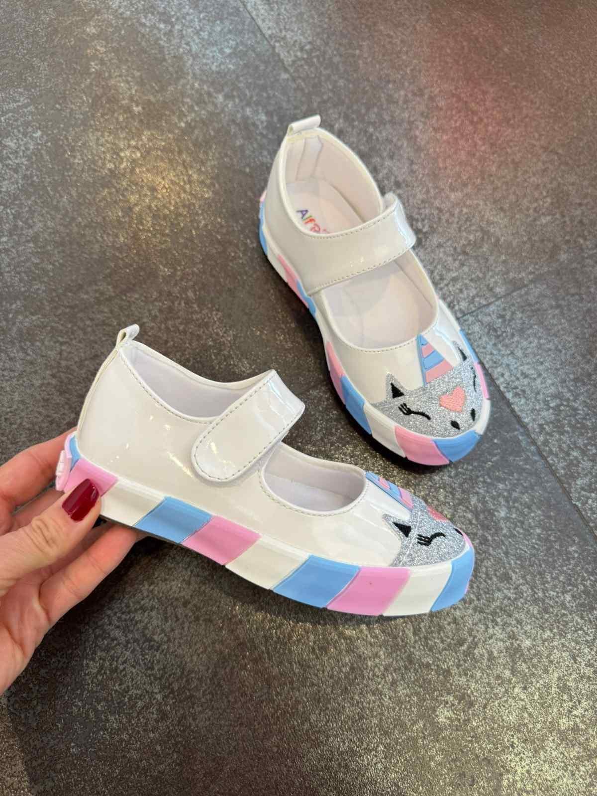 21-30 Numara Kız Çocuk Unicorn Babet Sneaker