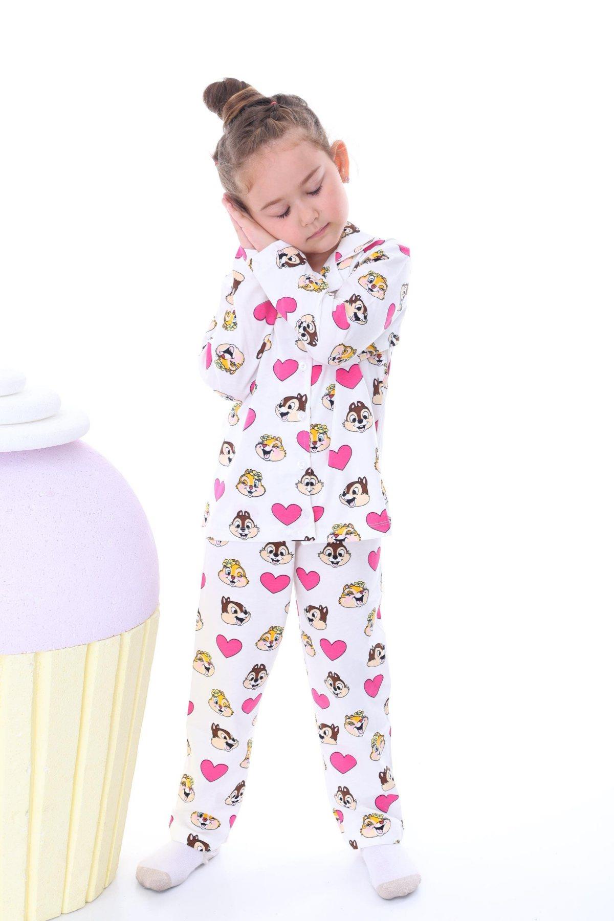 3-8 Yaş Kız Çocuk Pijama Takımı