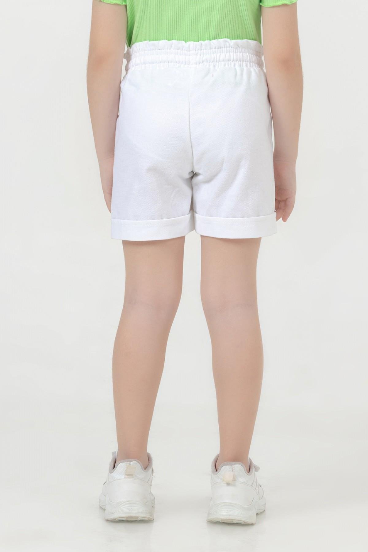 4-9 Yaş Kız Çocuk Gabardin Şort