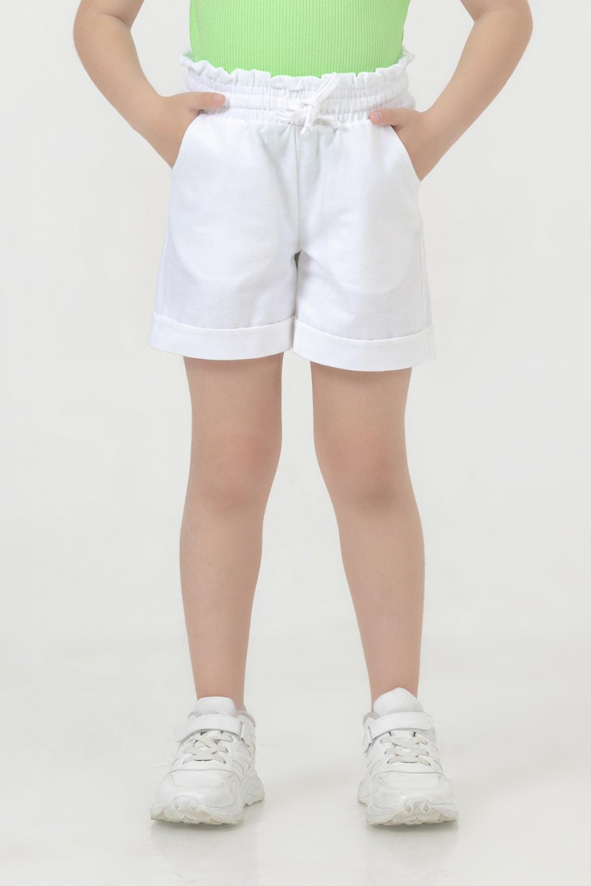 4-9 Yaş Kız Çocuk Gabardin Şort