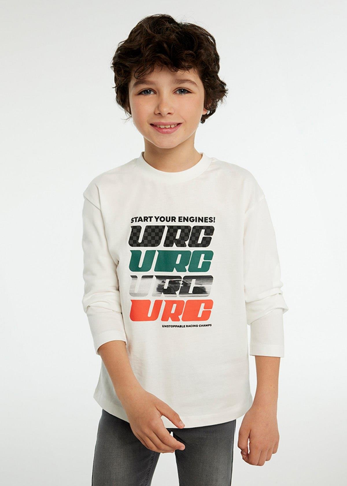 8-14 Yaş Erkek Çocuk 2'li Uzun Kollu T-Shirt