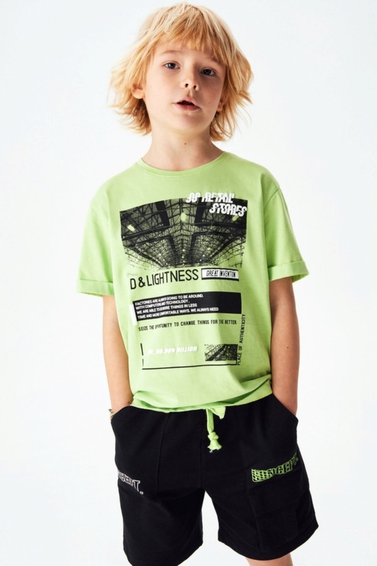 8-14 YAŞ ERKEK ÇOCUK GREAT T-SHIRT YEŞİL