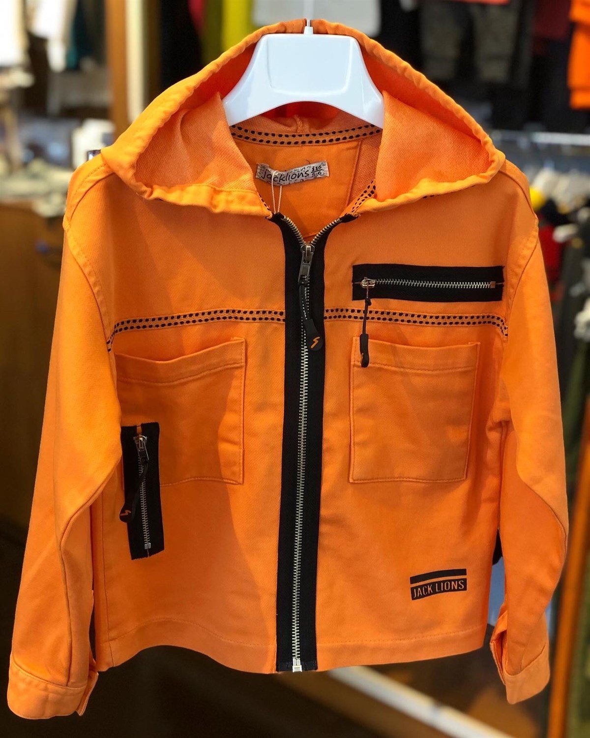 ERKEK ÇOCUK TRENÇKOT ORANJ