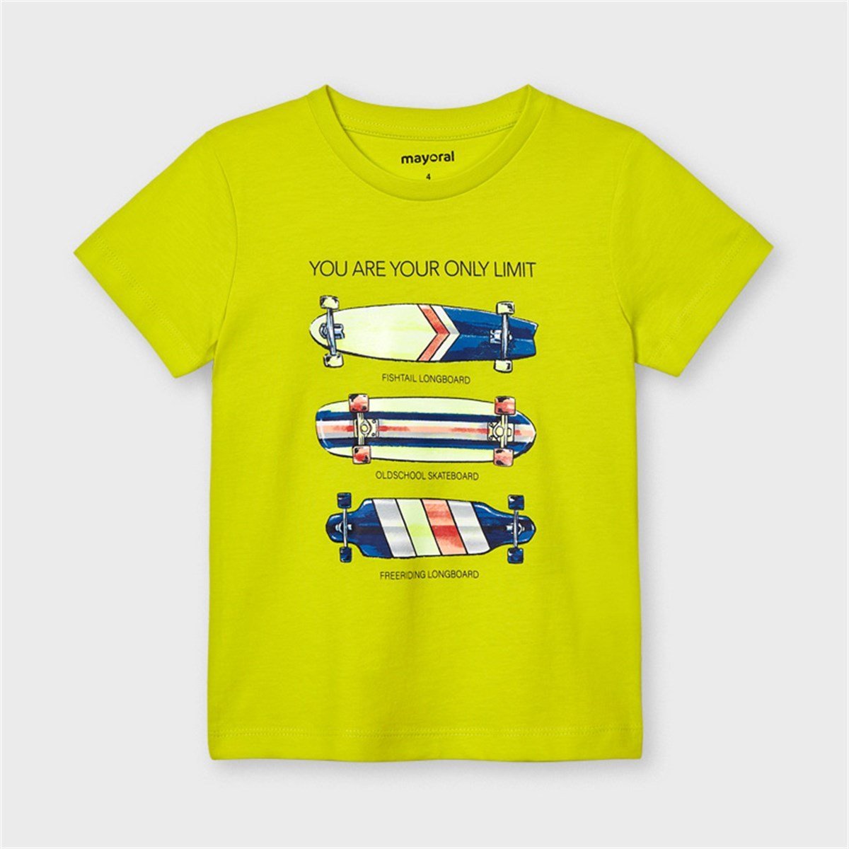 MAYORAL 3044 T-SHIRT-KISA KOL-KAYKAY  YESIL